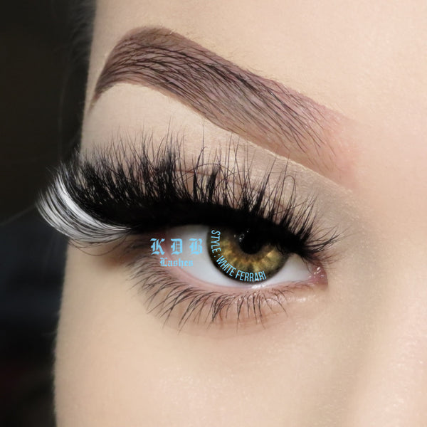 White Fer-rariii - 2 tone lashes